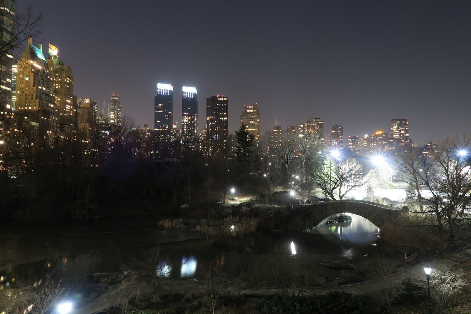 everything brisa: Central Park at Night