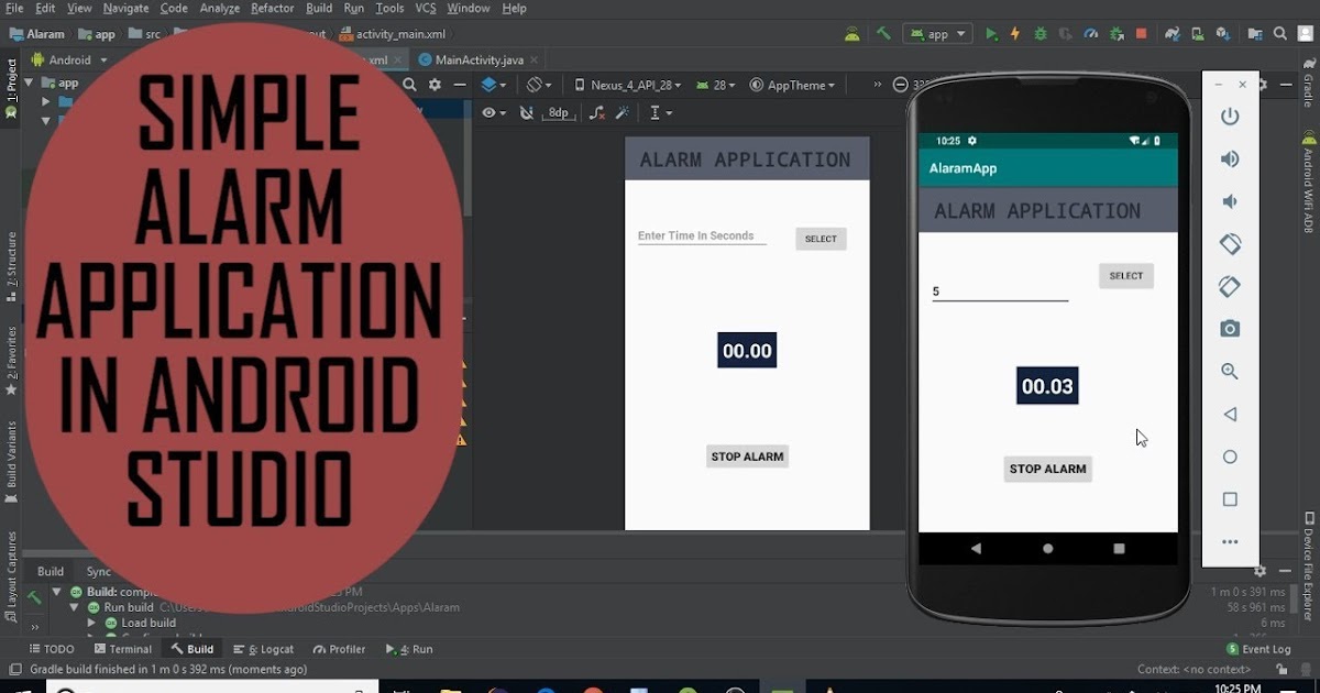 How to make Simple Alarm Application in Android Studio (Source Code)