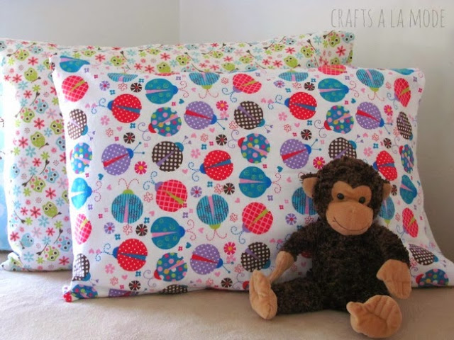 DIY flannel pillowcases for kids