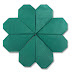 Origami A CLover instructions