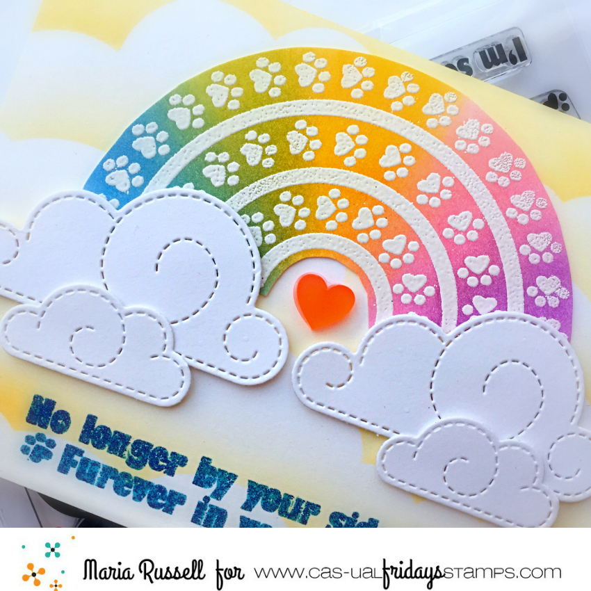 CASual Fridays Stamps Rainbow Bridge Card