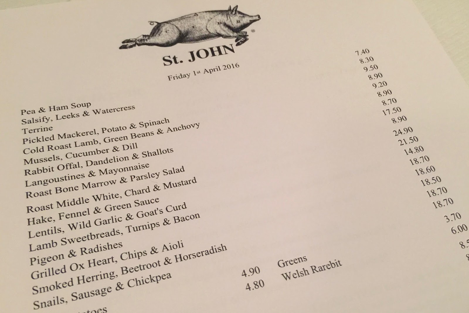 HUNGRY HOSS St. John Restaurant MichelinStar