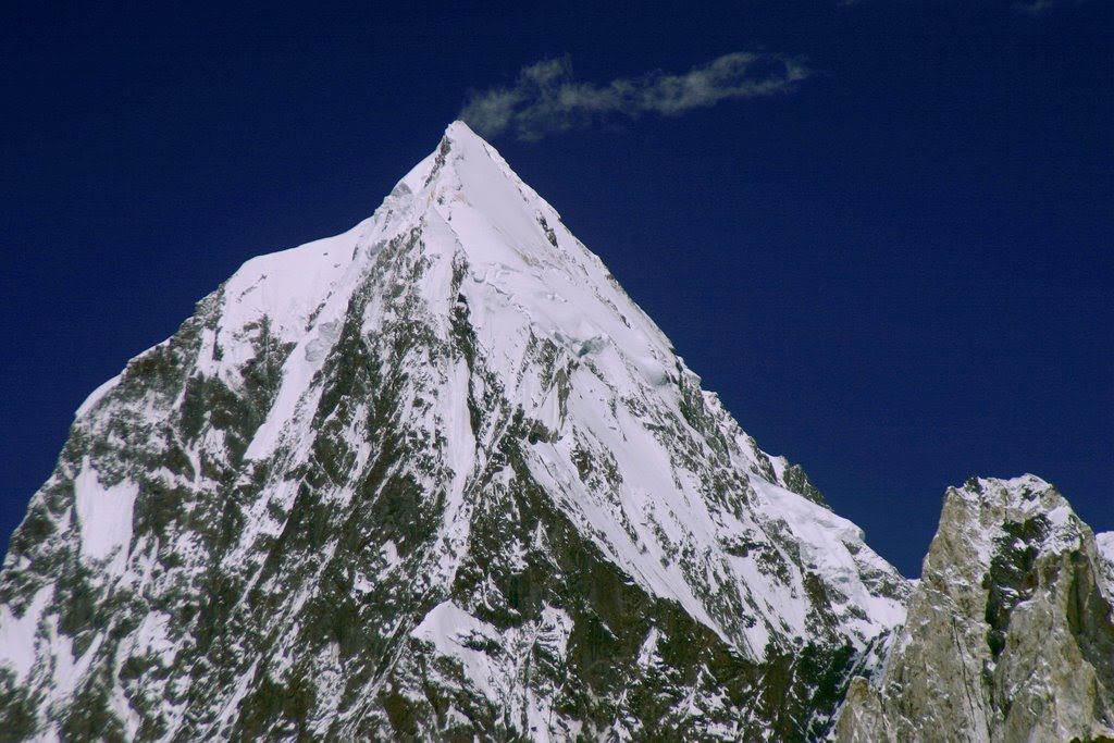 peak in Nagar valley. peak in Gilgit Baltistan. peak in Pakistan.  Sani Pakkush 6953 m Bar Khass Chalt Nagar district Gilgit Baltistan Pakistan
