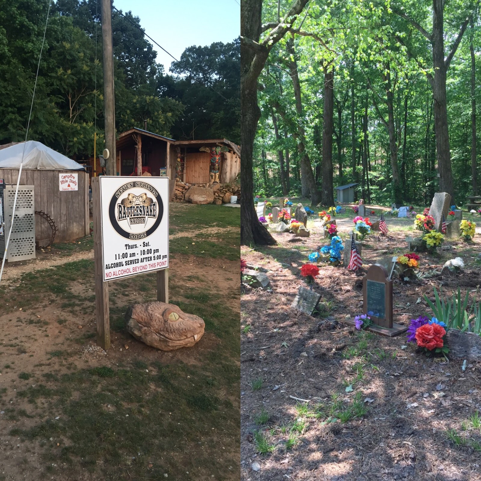Lindsey's Bucket List Coon Dog Cemetery & Rattlesnake Saloon