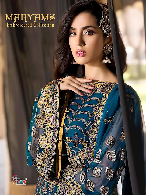 Shree fab Maryam Embroidered collection pakistani Suits