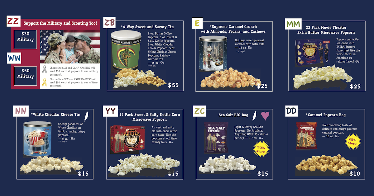 Campmasters Popcorn Fundraiser 2020