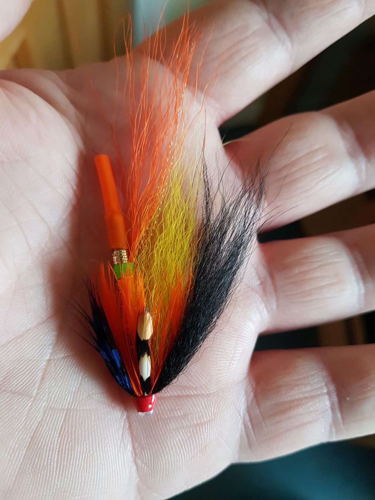 Salmon Fly: Spring Ghillie Copper Tube Salmon Fly - Tay Salmon Fly