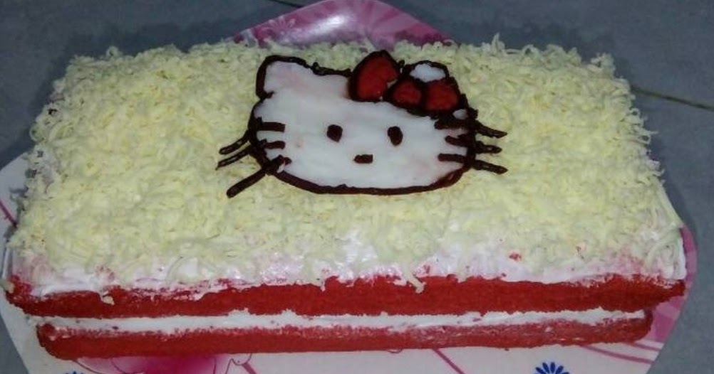 Get Red Velvet Cake Ultah Background