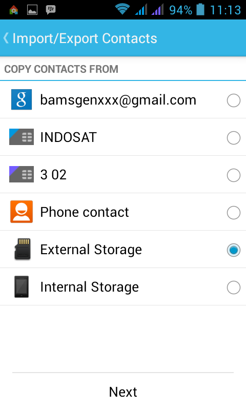 External contacts
