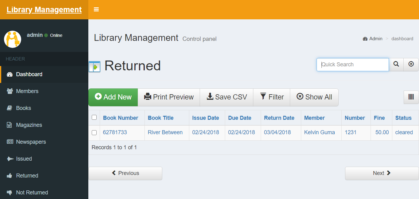 Advance Library Management System in php mysql with Source Code | Free ...