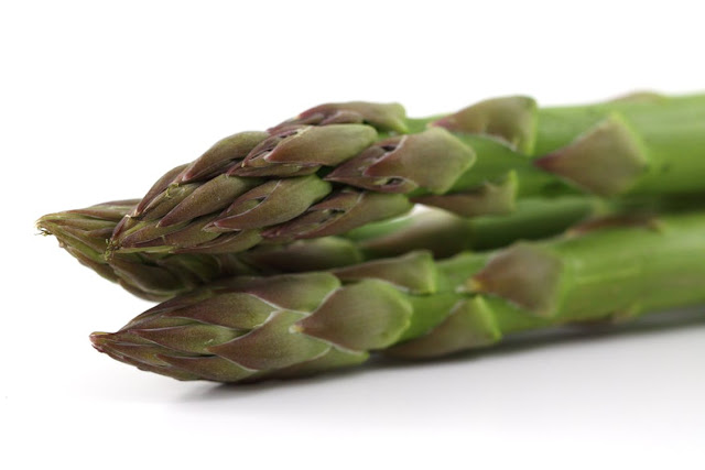 Fresh asparagus tips