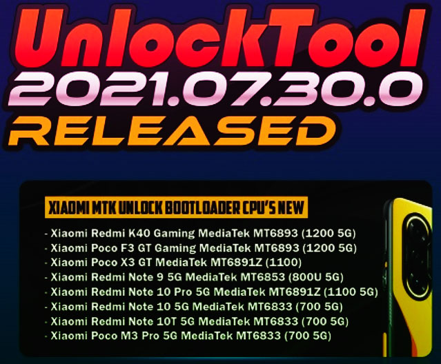Released UnlockTool 2021.07.30.0 Setup Exe File With NEW Model ADD