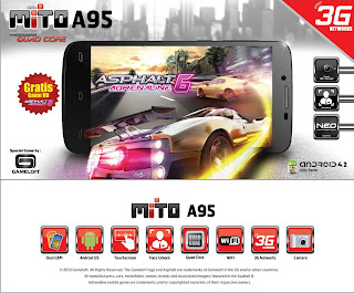 Mito A95, Android QuadCore Khusus Gamer