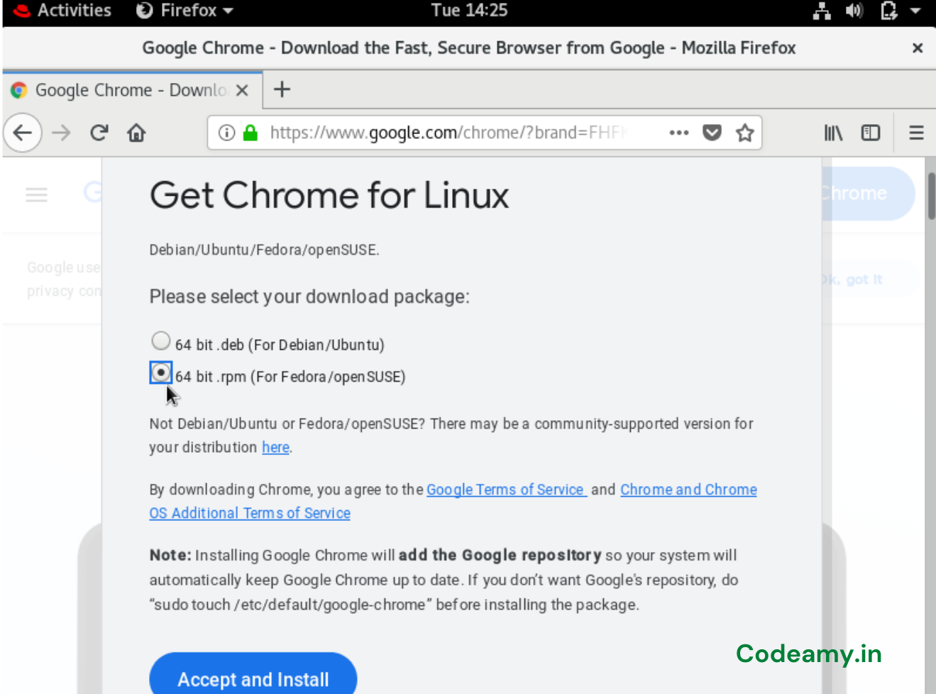 install chrome ubuntu