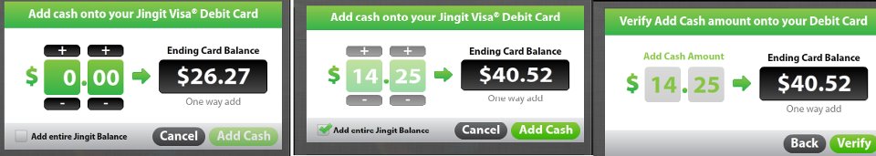 Jingit Money earned and Transferred to my Jingit visa debit card