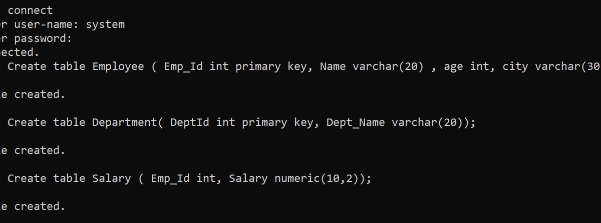B.Com Computer Notes: BCA RDBMS PRACTICAL NUMBER_1
