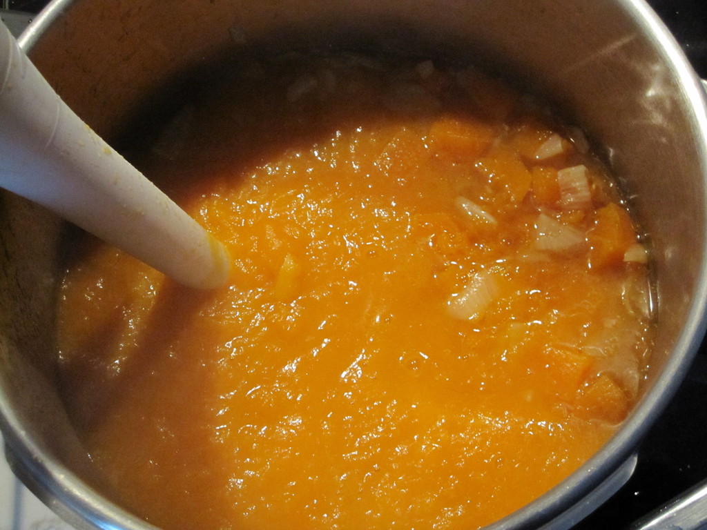 Skytte's Kitchen White Truffle Butternut Squash Veloute w. Pecorino Crisp