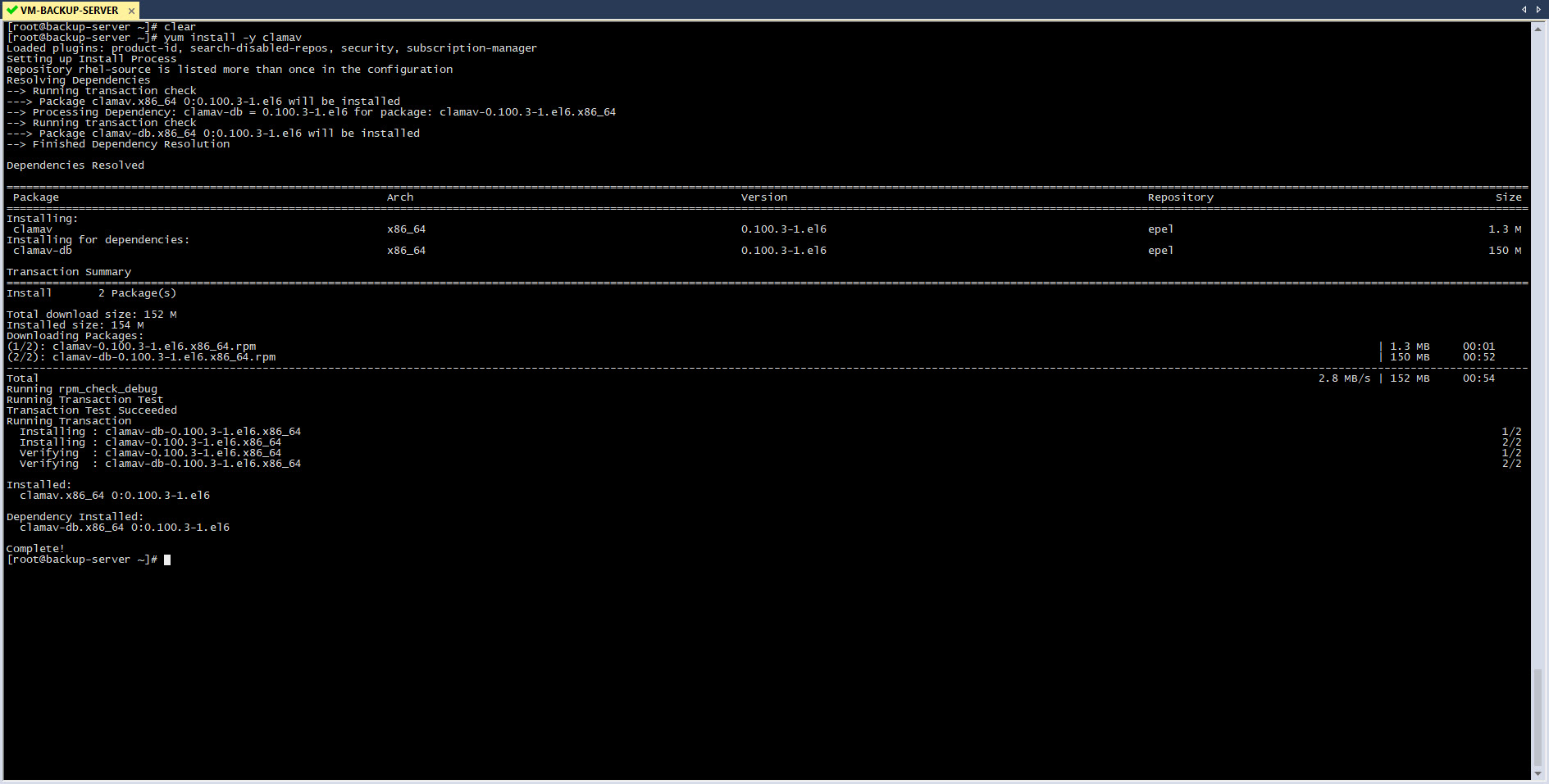 How to Install AntiVirus Clamav in RHEL 7 for  Server