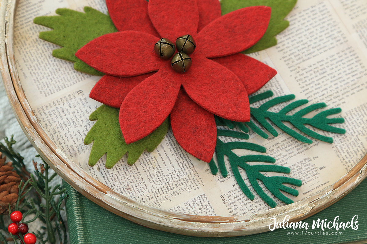 Merry Embroidery Hoop Tim Holtz Sizzix Christmas 17turtles