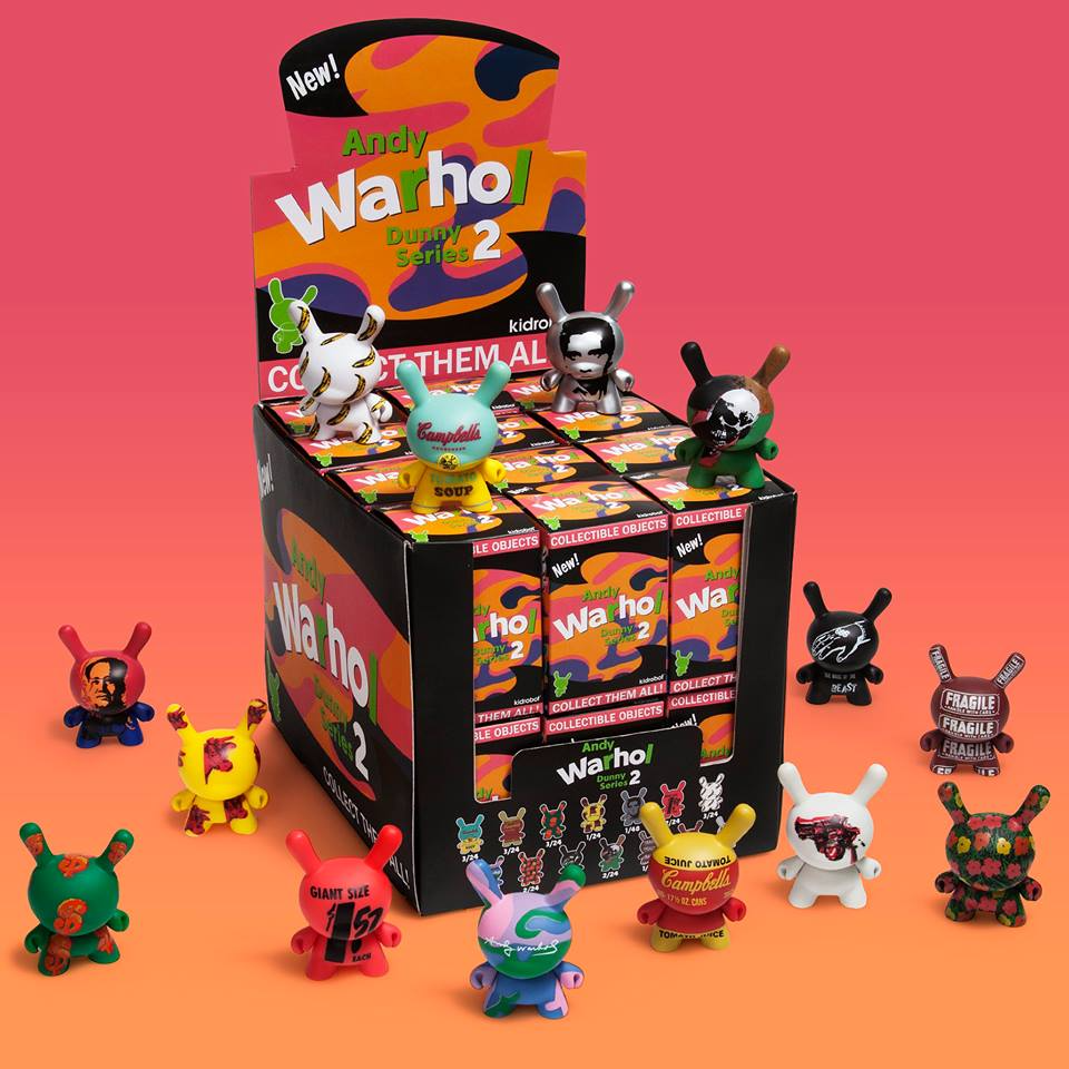 Kidrobot Andy Warhol Dunny Series 2 Flower Worldwide Free S/H Designer & Urban Vinyl Action