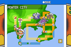 Map of pokemon radical red gba rom game