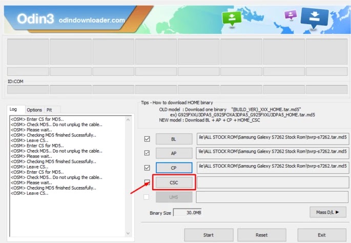 CSC file CSC file