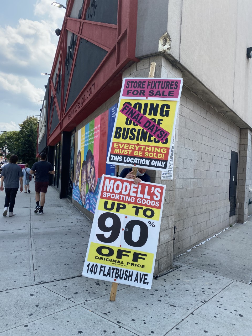 Modell's Sporting Goods, including store across from Barclays Center
