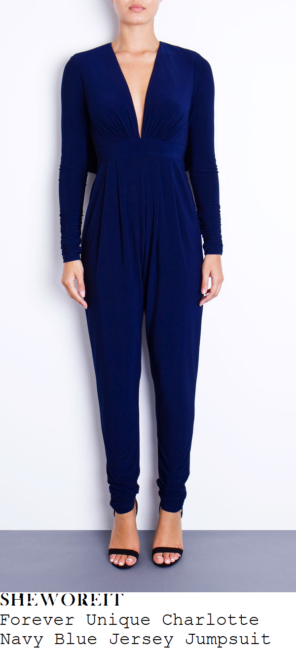 kimberley-walsh-navy-blue-plunge-front-long-sleeve-jumpsuit