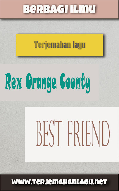 Makna Lagu Rex Orange County - Best Friend (2022)