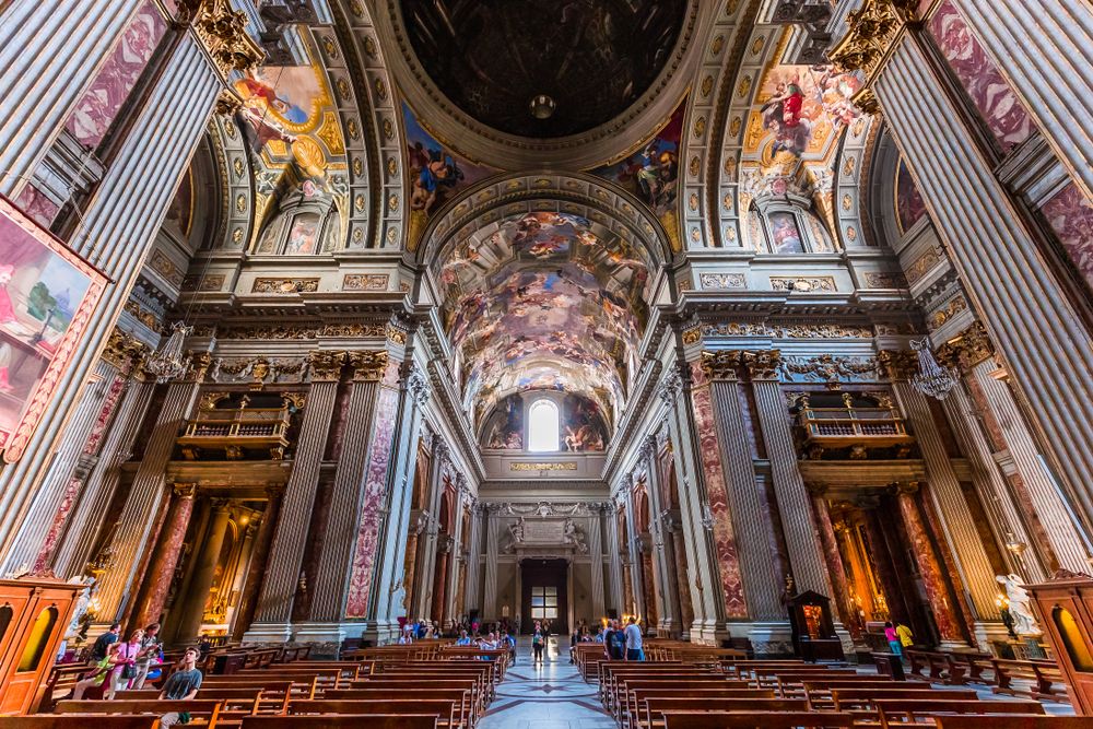 The Fake Dome of The Church of St. Ignatius Amusing