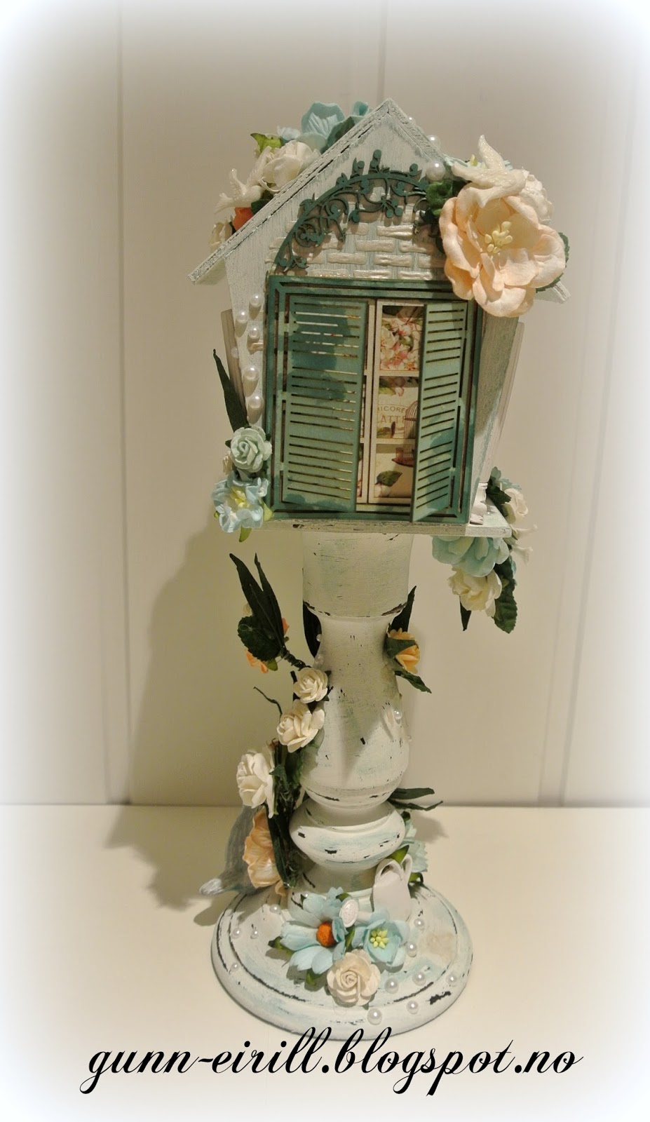 GunnEirill`s Paper Magic Mixed media bird house/ DT Wild Orchid Crafts