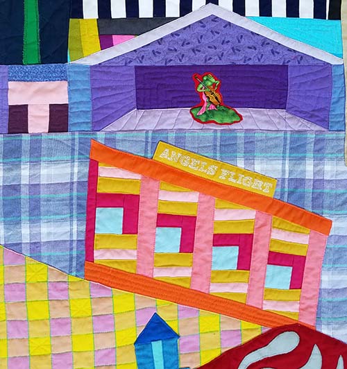 Gefilte Quilt Los Angeles II A Modern City Quilt