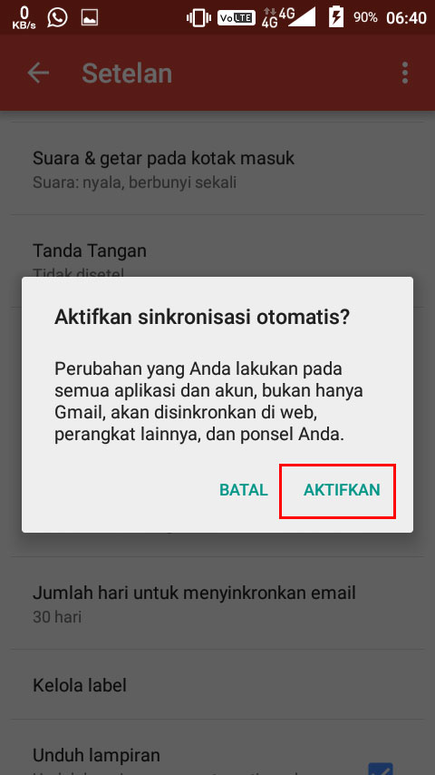 Cara mengaktifkan email gmail yang lama tidak dibuka