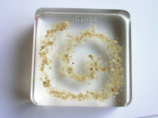 Personalised ashes paperweight Personalised paperweight with a swirl of ashes