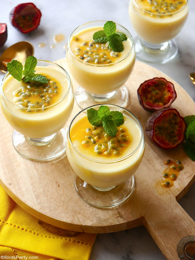 Brazilian Passion Fruit Mousse Recipe Party Ideas Party Printables Blog