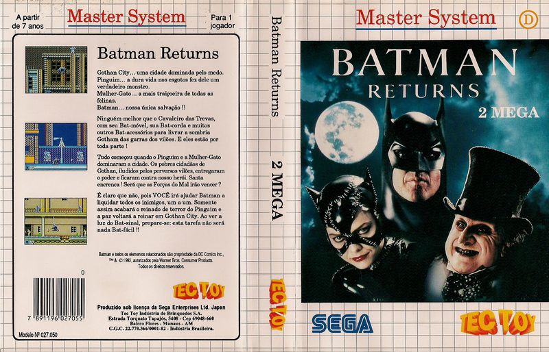 Abandonteca: BATMAN RETURNS (SEGA MASTER SYSTEM)