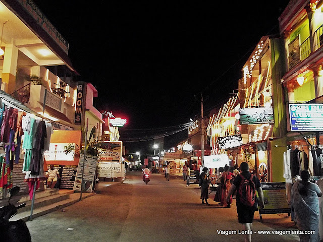 Comércio noturno em Mahabalipuram