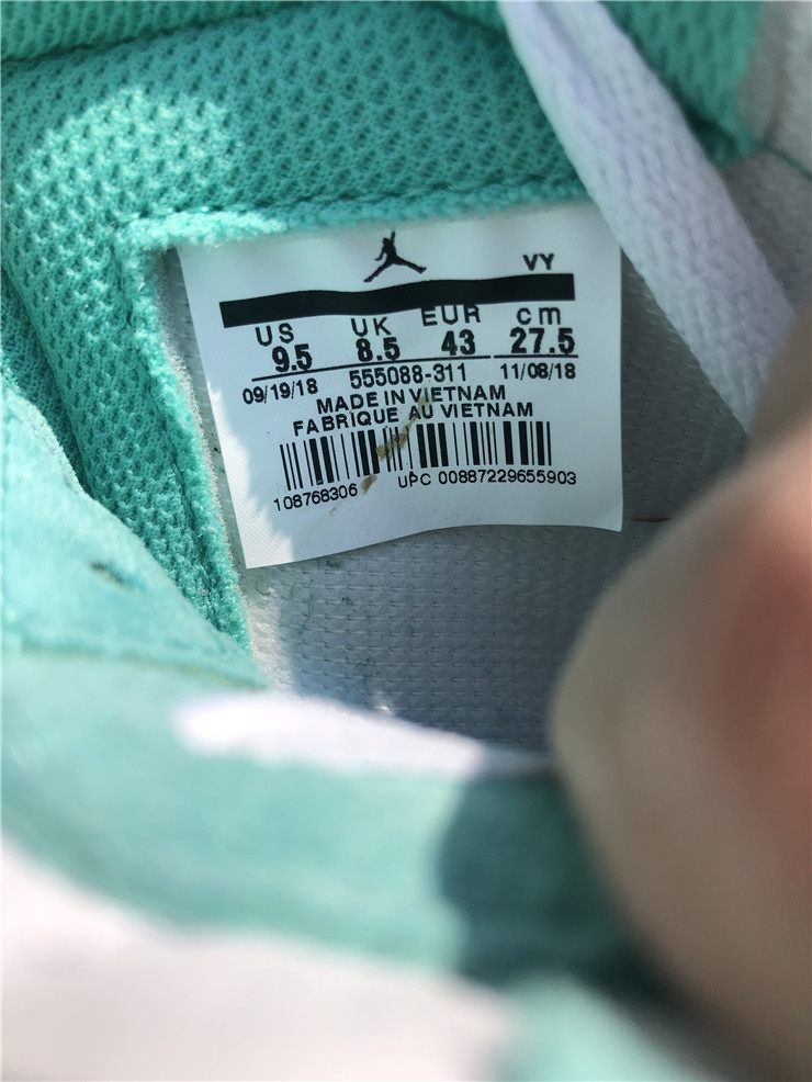 sp 19 air jordan 1 high og turbo green