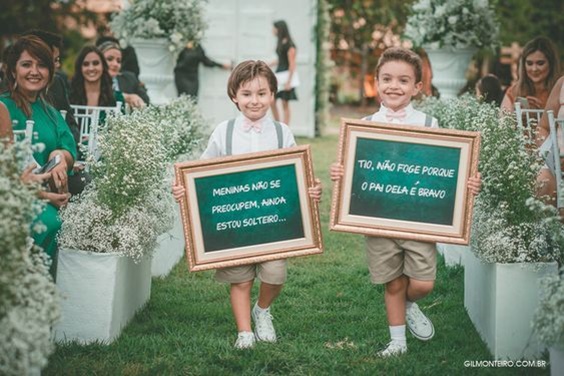 34 inspirações de plaquinhas para o seu casamento