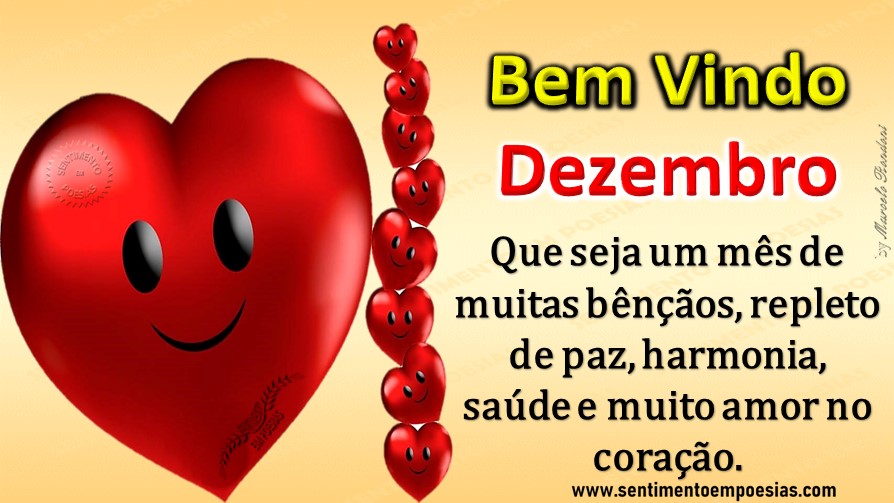 SENTIMENTO EM POESIAS BEM VINDO DEZEMBRO