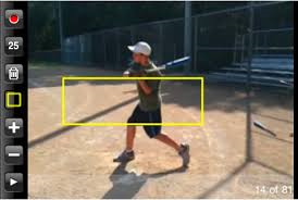 Boy videoing his swing forbaseball