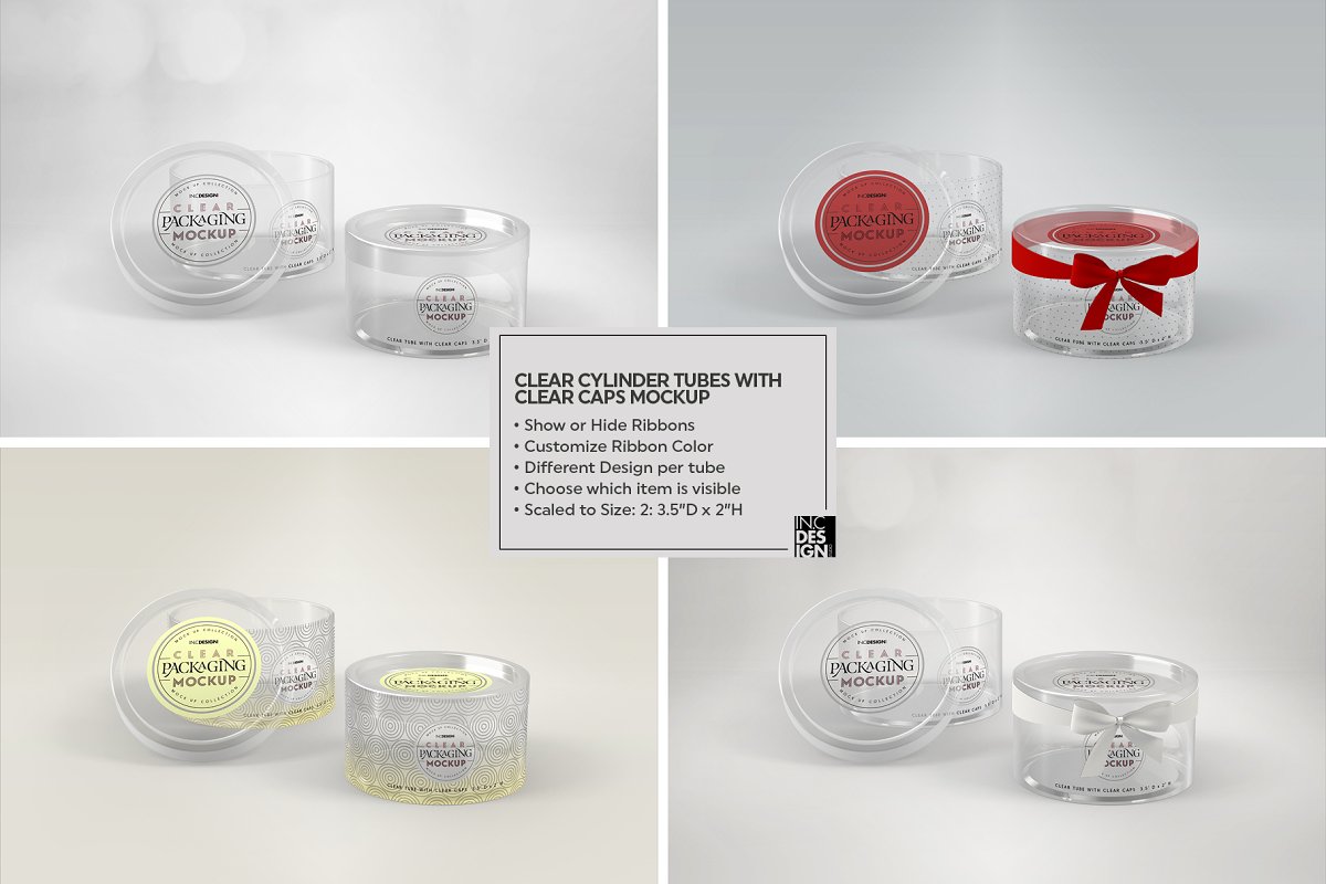 Download Free Clear Container Packaging Mockups PSD Mockups.