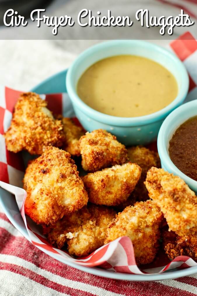 Air Fryer Chicken Nuggets with Two Dipping Sauces Karen's Kitchen Stories