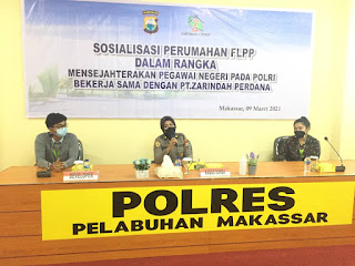 Sosialisasi Penyediaan Rumah Bersubsidi FLPP untuk Personel Polres Pelabuhan Makassar 