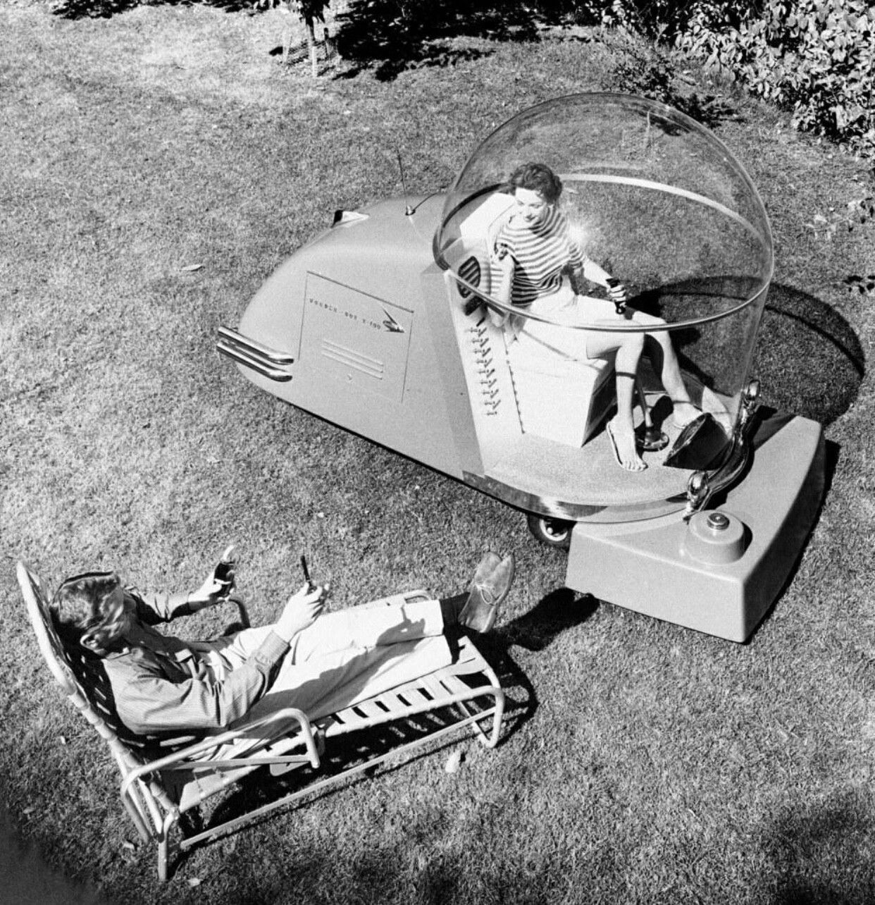 Luxury Air Conditioned Lawn Mower From the 1950s Vintage News Daily
