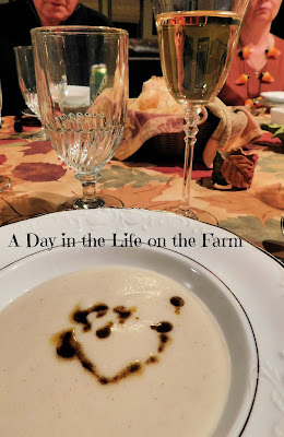 soup with wine