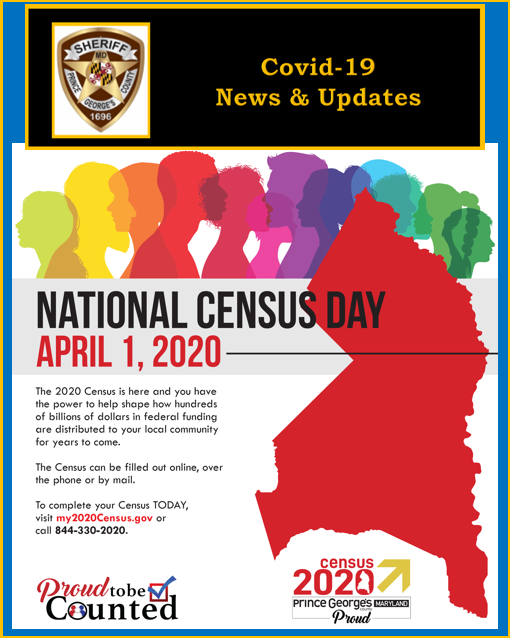 PRINCE GEORGE'S COUNTY OFFICE OF THE SHERIFF: National Census Day is ...