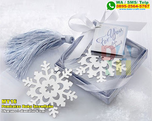 Pembatas Buku Snowflake