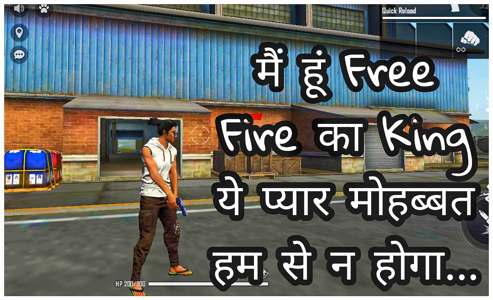 Attitude Free Fire Shayari Image