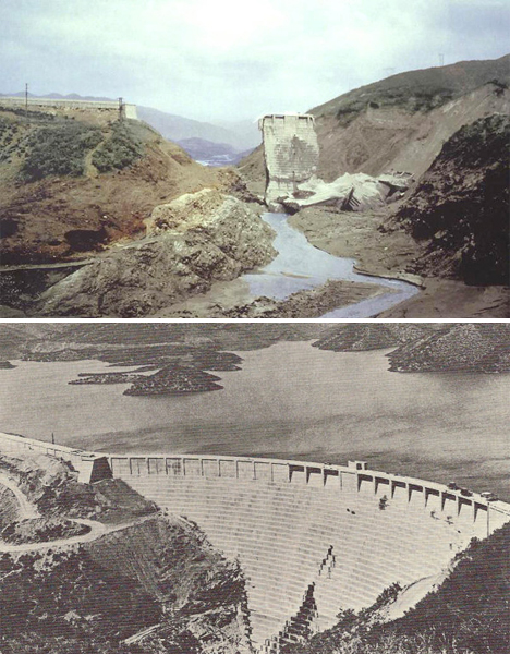 Разрушения водохранилище. Плотина сент-Фрэнсис. Прорыв плотины Баньцяо. Валь-ди-ставе, прорыв плотины. Дамба Баньцяо Китай 1975.